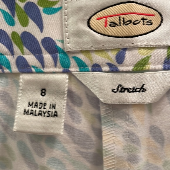 Talbots pattern Slacks.  Excellent pre owned! Side Zipper! - Picture 5 of 6